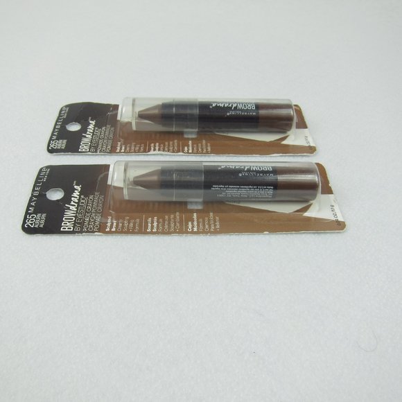 Maybelline Brow Drama Pomade Crayons Auburn #265 Set of 2 NEW IN PACKAGE - Picture 5 of 9